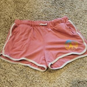Old Navy Pink Shorts with Peace Sign